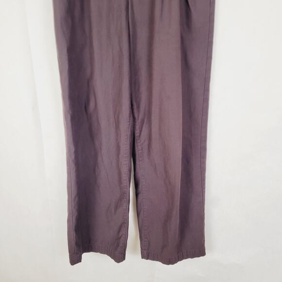 Moussy Brown High Rise Belted Wide Leg Pants Size 2 Old Money Quiet Luxury - Picture 5 of 13